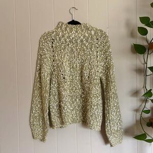 Cozy Knit Sweater in Olive Green